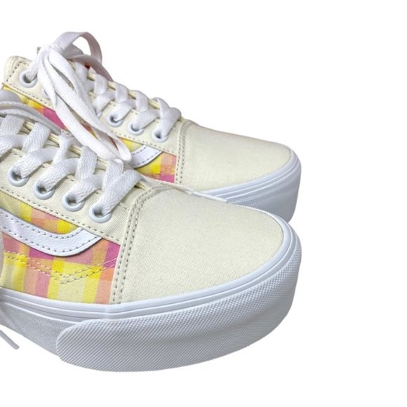 VANS Old Skool Platform Shoes Plaid Multi Sneakers Canvas Women Size VN0A7Q5MGBX - Picture 11 of 11